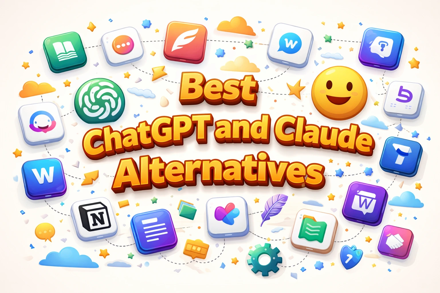 Illustration representing AI SEO tools and search optimization